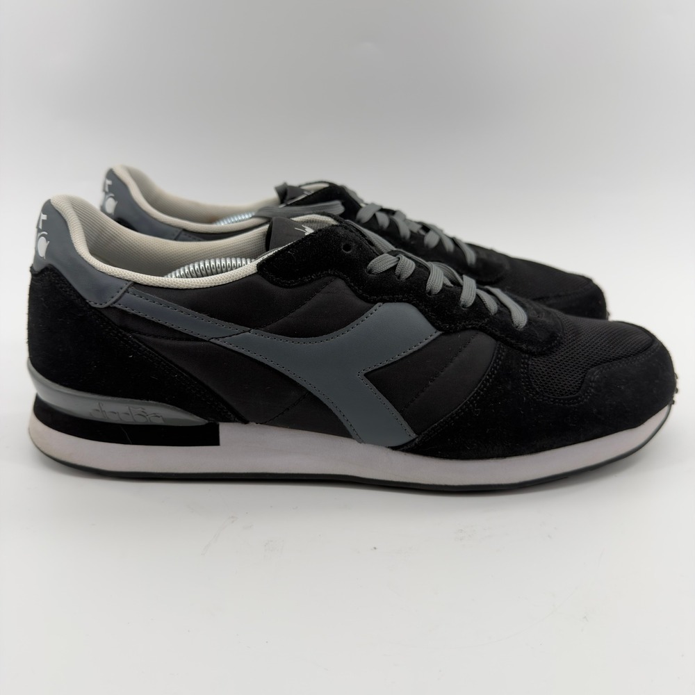 Diadora Titan II Mens Sneakers Black Charcoal Grey Running Shoes 12.5